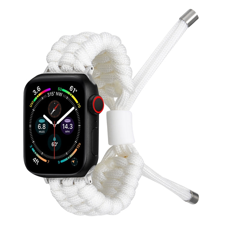 Stretch Plain Silicone Bean Watch Band For Apple Watch 8 45mm(White) -  by PMC TechLife | Online Shopping South Africa | PMC TechLife