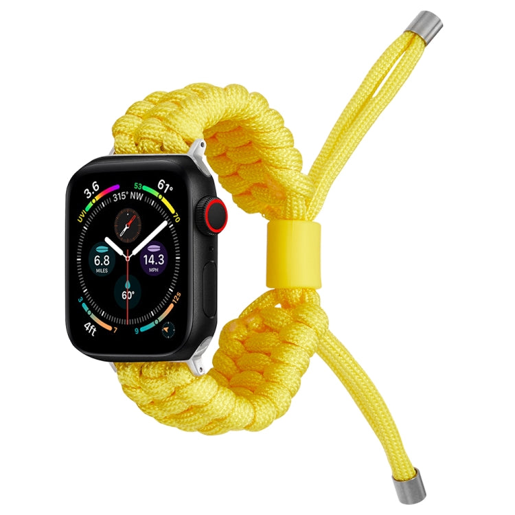 Stretch Plain Silicone Bean Watch Band For Apple Watch 8 45mm(Yellow) -  by PMC TechLife | Online Shopping South Africa | PMC TechLife
