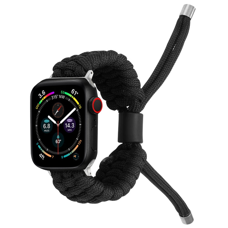 Stretch Plain Silicone Bean Watch Band For Apple Watch 6 40mm(Black) -  by PMC TechLife | Online Shopping South Africa | PMC TechLife