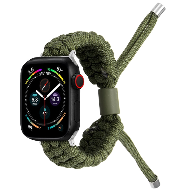 Stretch Plain Silicone Bean Watch Band For Apple Watch 5 40mm(Army Green) -  by PMC TechLife | Online Shopping South Africa | PMC TechLife