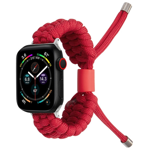 Stretch Plain Silicone Bean Watch Band For Apple Watch 4 44mm(Red) -  by PMC Jewellery | Online Shopping South Africa | PMC Jewellery