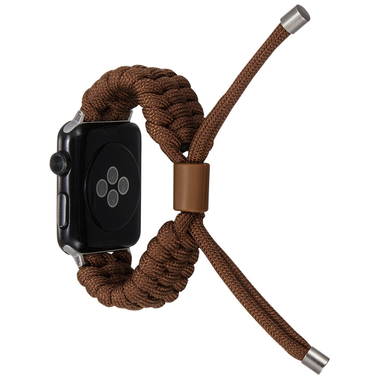 Stretch Plain Silicone Bean Watch Band For Apple Watch 3 38mm(Coffee Brown) -  by PMC TechLife | Online Shopping South Africa | PMC TechLife