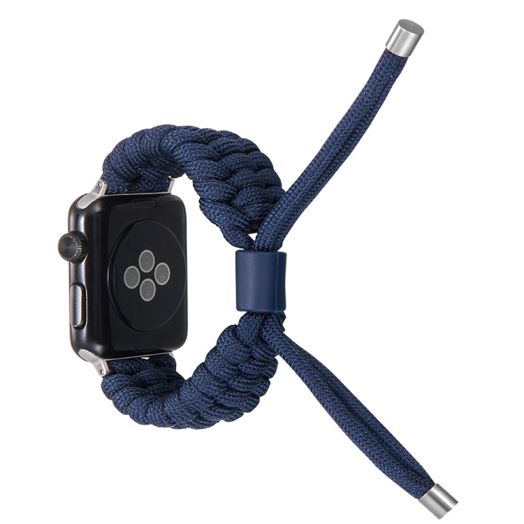 Stretch Plain Silicone Bean Watch Band For Apple Watch 2 38mm(Navy Blue) -  by PMC TechLife | Online Shopping South Africa | PMC TechLife