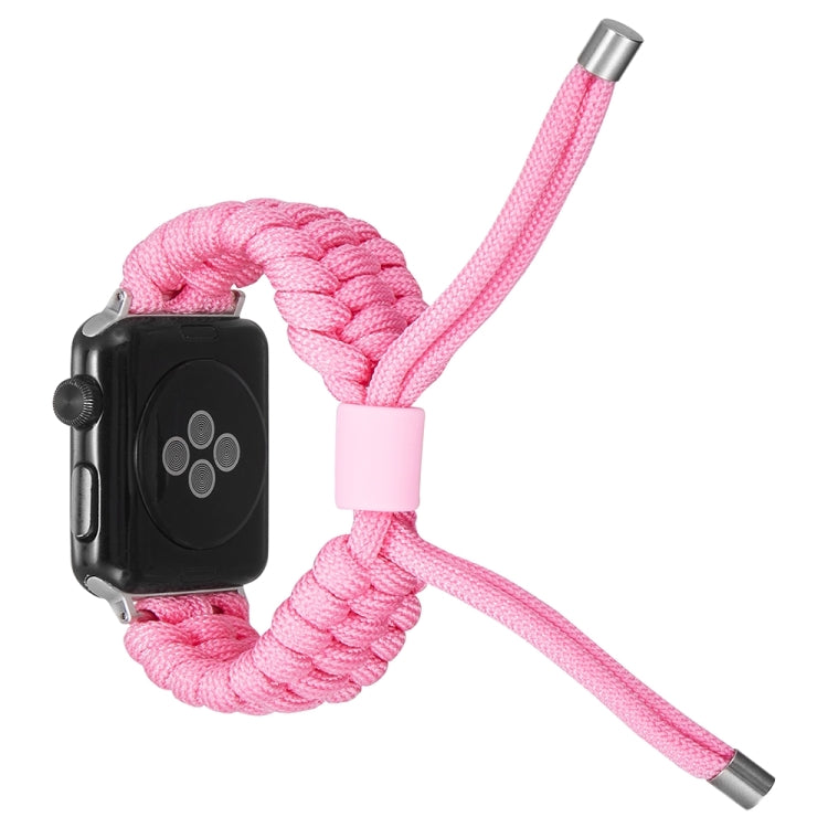 Stretch Plain Silicone Bean Watch Band For Apple Watch SE 2023 44mm(Light Pink) - Watch Bands by PMC TechLife | Online Shopping South Africa | PMC TechLife