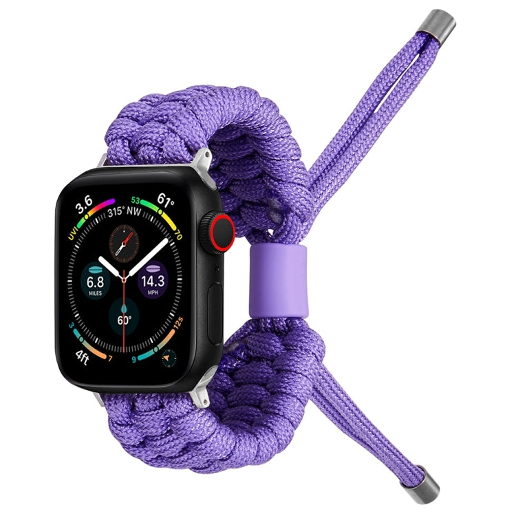 Stretch Plain Silicone Bean Watch Band For Apple Watch 9 41mm(Light Purple) - Watch Bands by PMC TechLife | Online Shopping South Africa | PMC TechLife