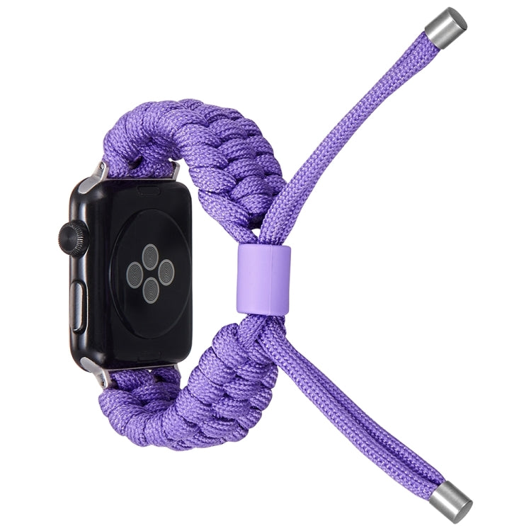 Stretch Plain Silicone Bean Watch Band For Apple Watch 9 41mm(Light Purple) - Watch Bands by PMC TechLife | Online Shopping South Africa | PMC TechLife