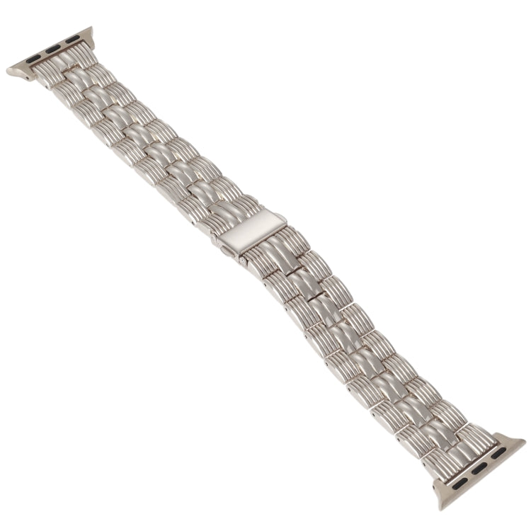 3-Beads Stripe Metal Watch Band For Apple Watch 2 38mm(Starlight) -  by PMC TechLife | Online Shopping South Africa | PMC TechLife