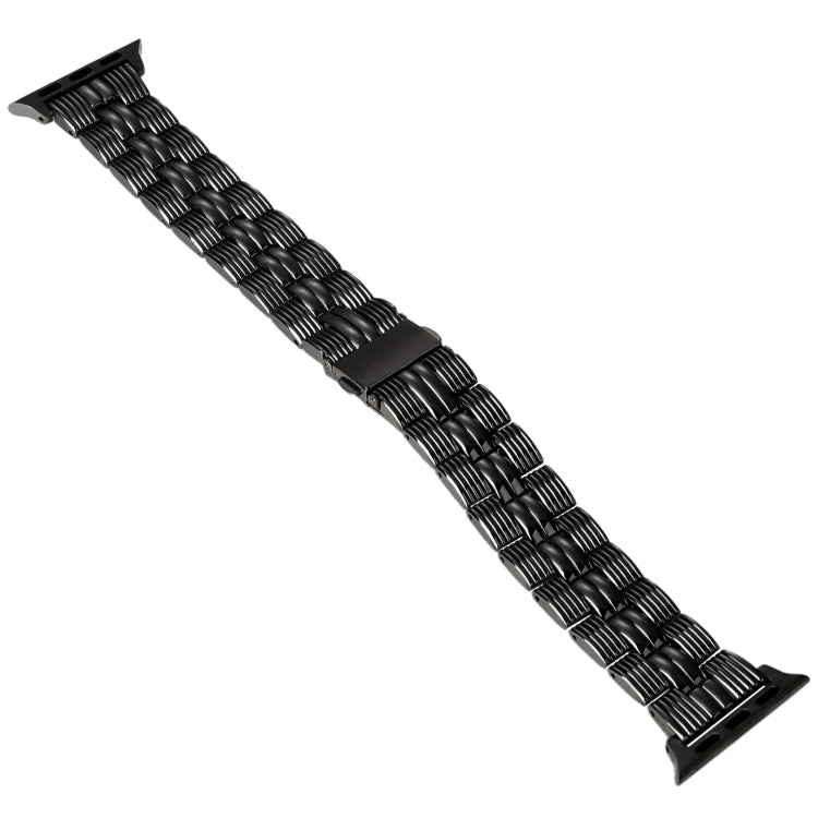 3-Beads Stripe Metal Watch Band For Apple Watch 2 42mm(Black) -  by PMC TechLife | Online Shopping South Africa | PMC TechLife
