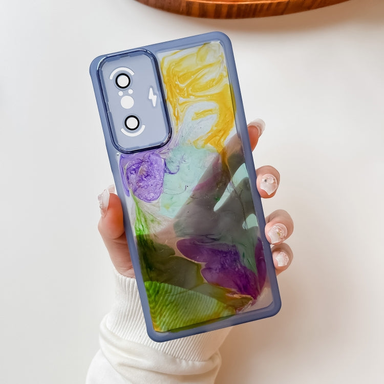 For Xiaomi Redmi K40 Gaming Oil Painting Electroplating TPU Phone Case(Blue) - free shipping - PMC TechLife - Order now!