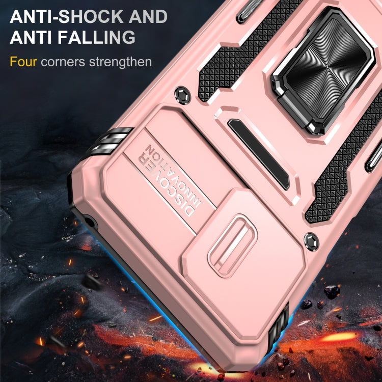 For Motorola Moto G Stylus 2023 Armor PC + TPU Camera Shield Phone Case(Rose Gold) - free shipping - PMC TechLife - Order now!