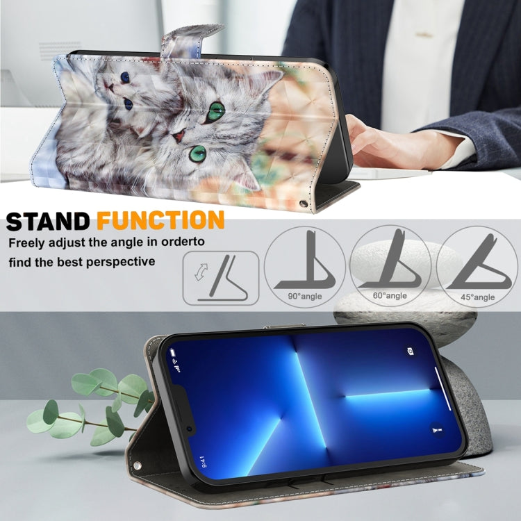 For Xiaomi Redmi Note  12 Pro+ 5G Global 3D Painted Pattern Leather Phone Case(Two Loving Cats) - free shipping - PMC TechLife - Order now!
