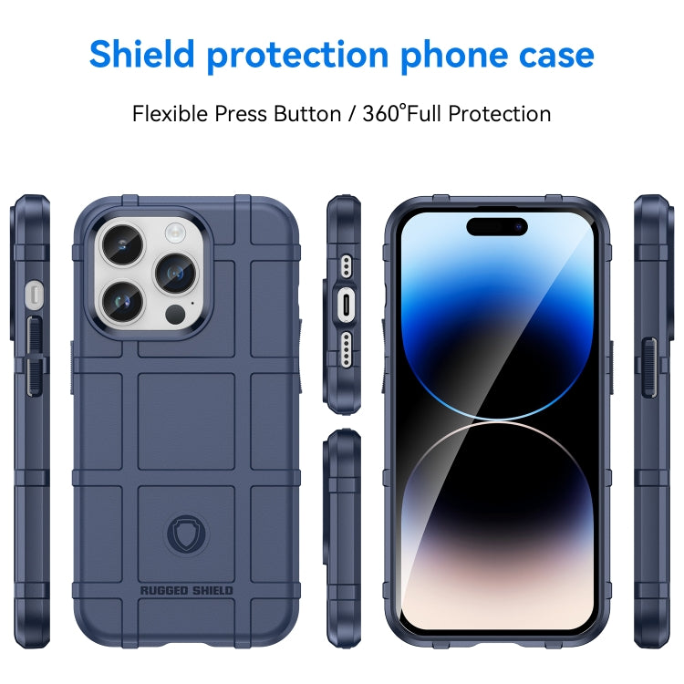 For iPhone 15 Pro Max Full Coverage Shockproof TPU Phone Case(Blue) - free shipping - PMC TechLife - Order now!