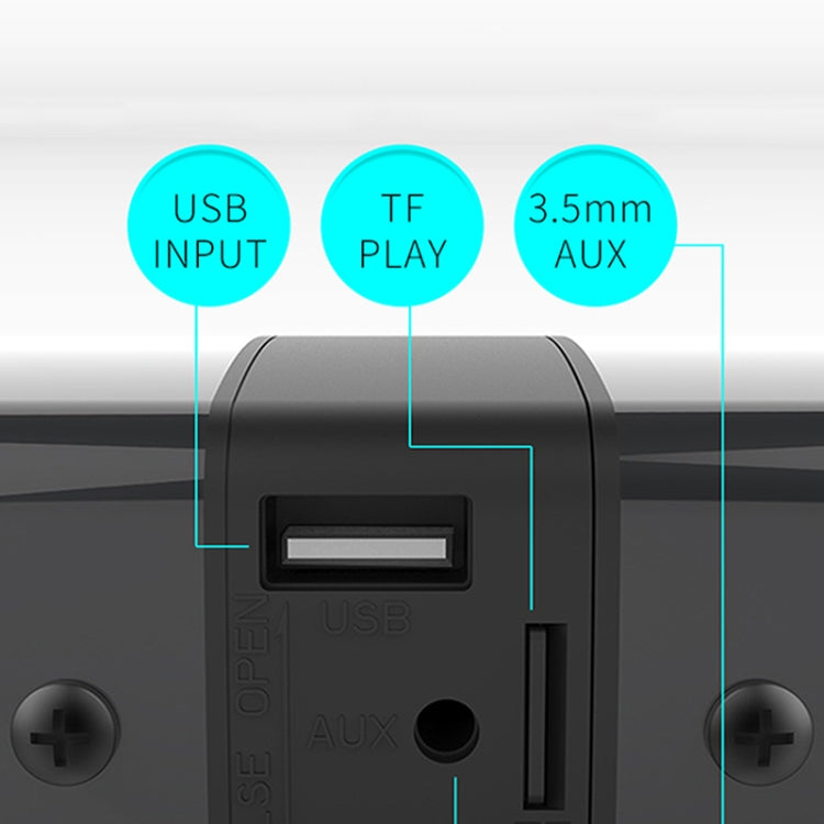 BS-36 20W Multi-Function 3D Stereo Surround Bluetooth Speaker Subwoofer Soundbar(Black) - Desktop Speaker by PMC TechLife | Online Shopping South Africa | PMC TechLife