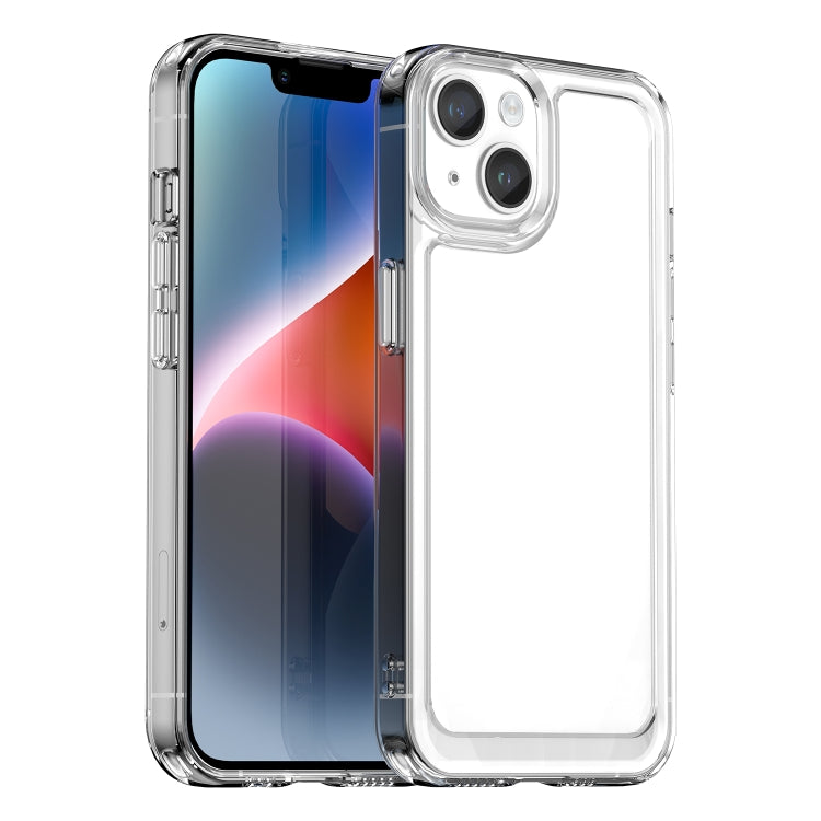 For iPhone 15 Colorful Series Acrylic + TPU Phone Case(Transparent) - iPhone 15 Cases by PMC TechLife | Online Shopping South Africa | PMC TechLife
