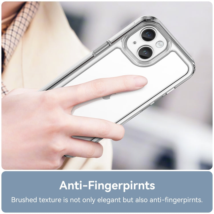 For iPhone 15 Colorful Series Acrylic + TPU Phone Case(Transparent) - iPhone 15 Cases by PMC TechLife | Online Shopping South Africa | PMC TechLife