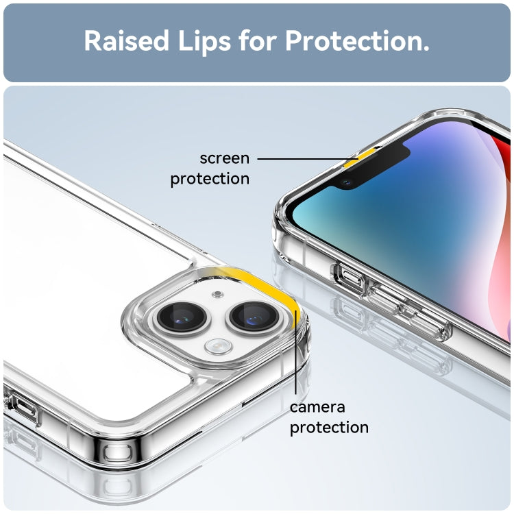 For iPhone 15 Colorful Series Acrylic + TPU Phone Case(Transparent) - iPhone 15 Cases by PMC TechLife | Online Shopping South Africa | PMC TechLife