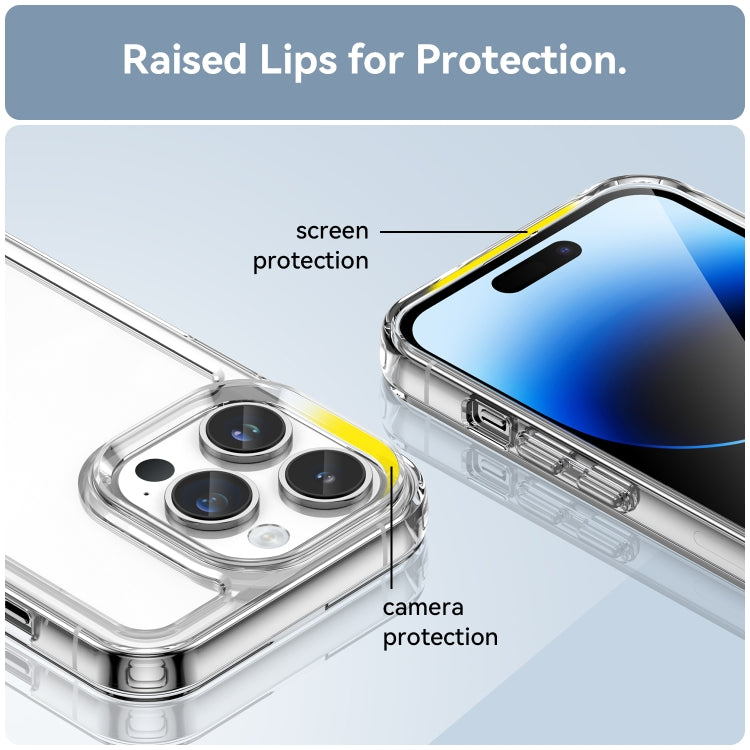 For iPhone 15 Pro Max Colorful Series Acrylic + TPU Phone Case(Transparent) - iPhone 15 Pro Max Cases by PMC TechLife | Online Shopping South Africa | PMC TechLife