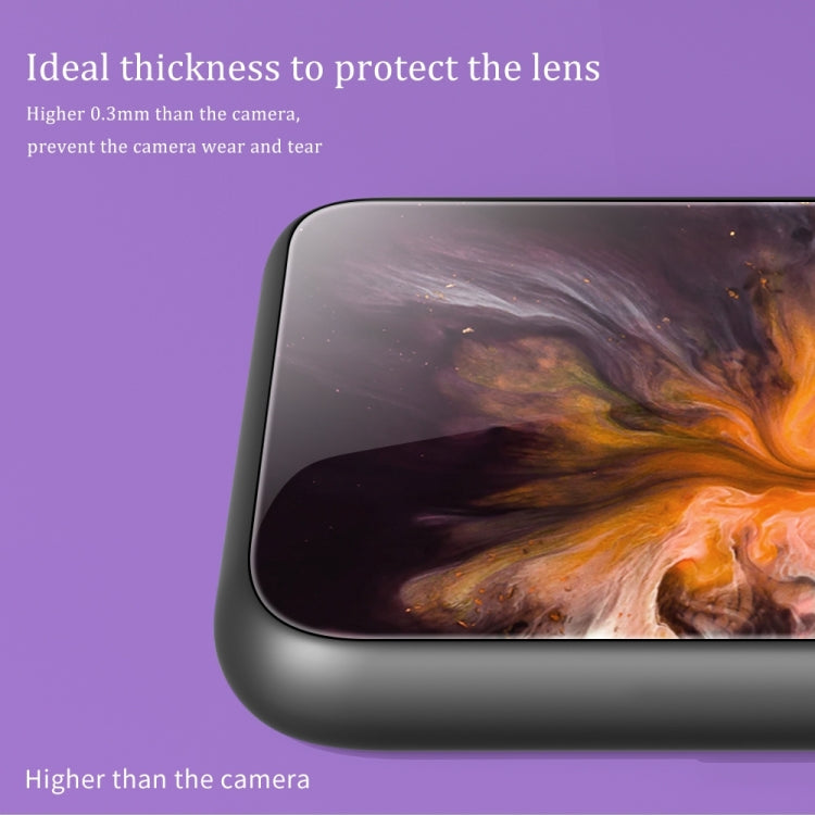 For Xiaomi Redmi Note 12 Turbo Marble Pattern Glass Protective Phone Case(Typhoon) - free shipping - PMC TechLife - Order now!