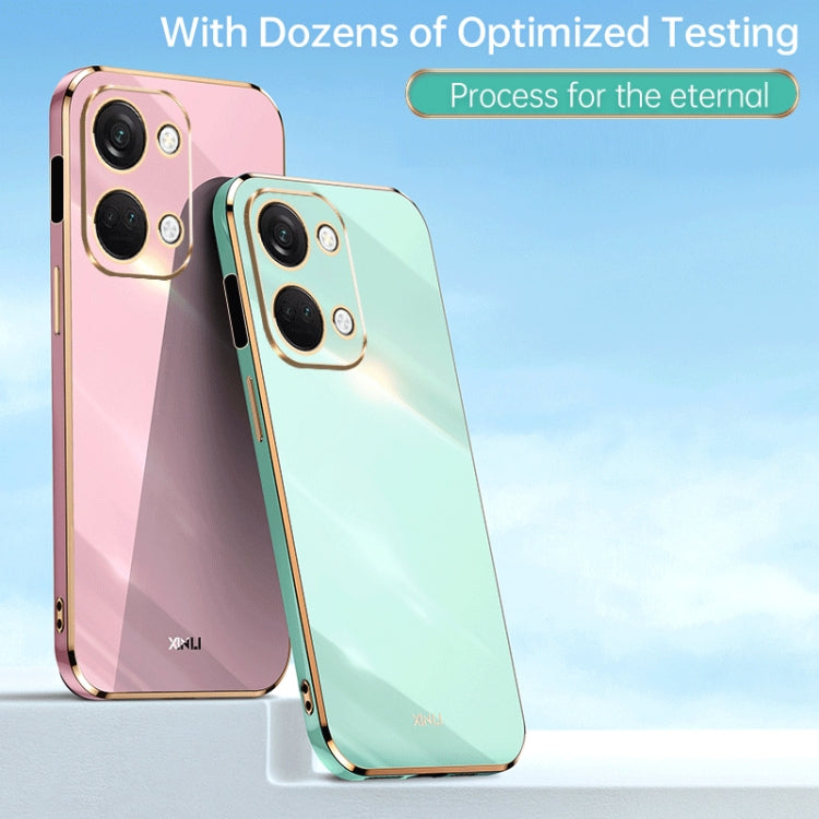 For OnePlus Ace 2V XINLI Straight Edge 6D Electroplate TPU Phone Case(Pink) - free shipping - PMC TechLife - Order now!
