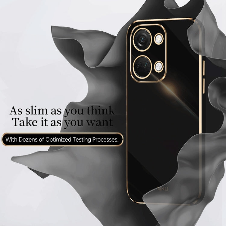 For OnePlus Ace 2V XINLI Straight Edge 6D Electroplate TPU Phone Case(Pink) - free shipping - PMC TechLife - Order now!