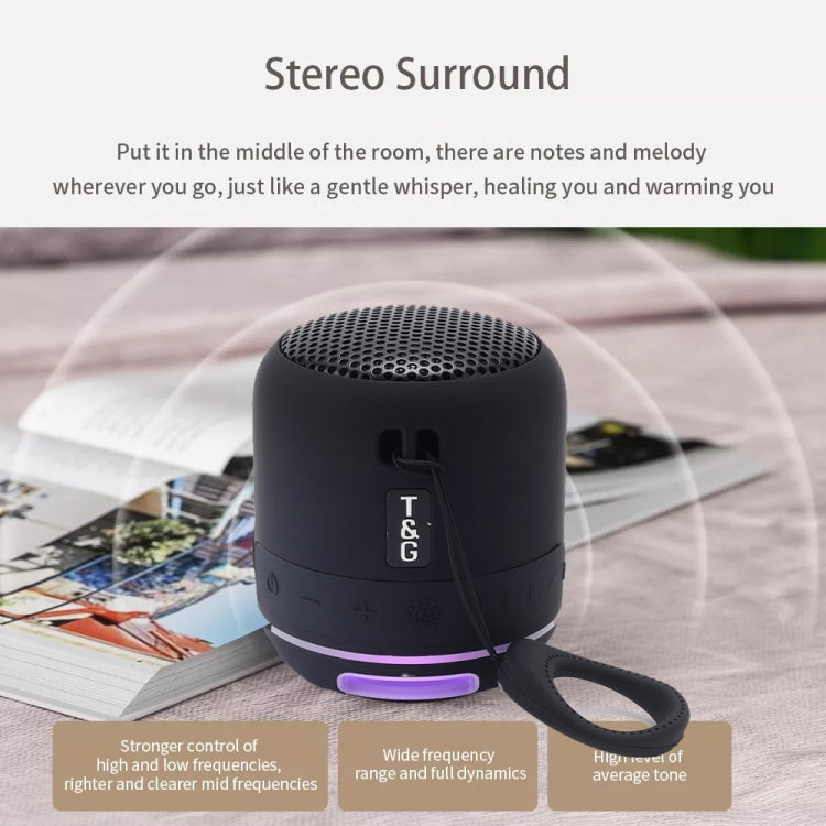 T&G TG294 TWS LED Mini Portable Wireless Stereo Sound Outdoor Speaker(Grey) - Mini Speaker by T&G | Online Shopping South Africa | PMC TechLife