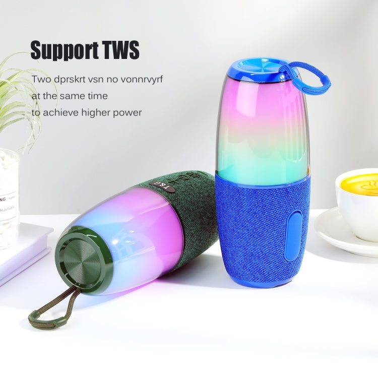 T&G TG644 5W High Power RGB Light Portable Bluetooth Speaker(Blue) - Waterproof Speaker by T&G | Online Shopping South Africa | PMC TechLife | Buy Now Pay Later Mobicred