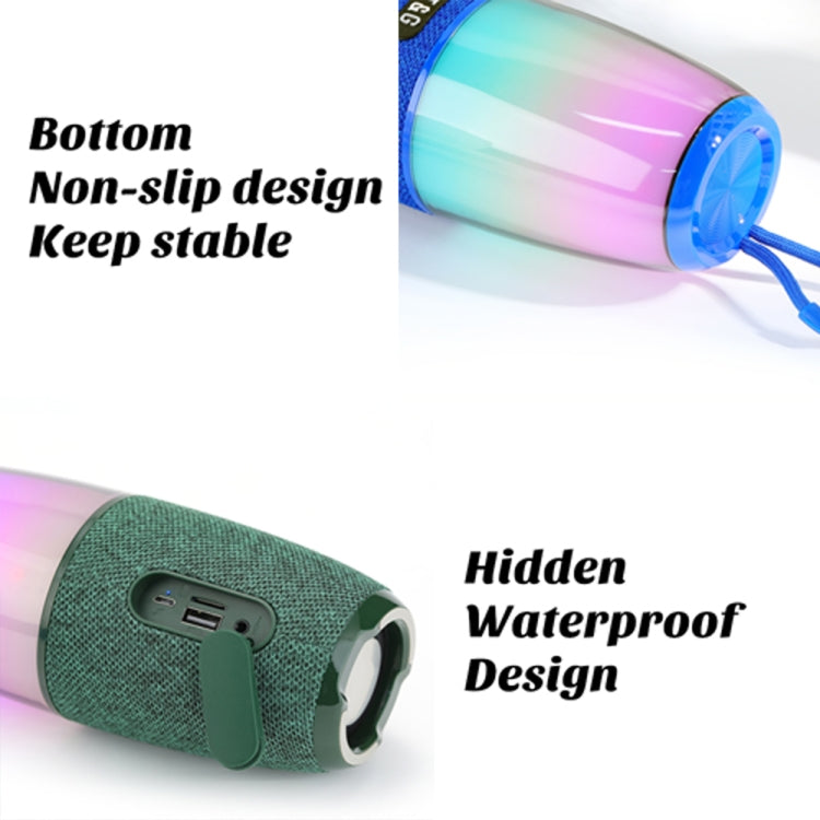 T&G TG644 5W High Power RGB Light Portable Bluetooth Speaker(Red) - Waterproof Speaker by T&G | Online Shopping South Africa | PMC TechLife