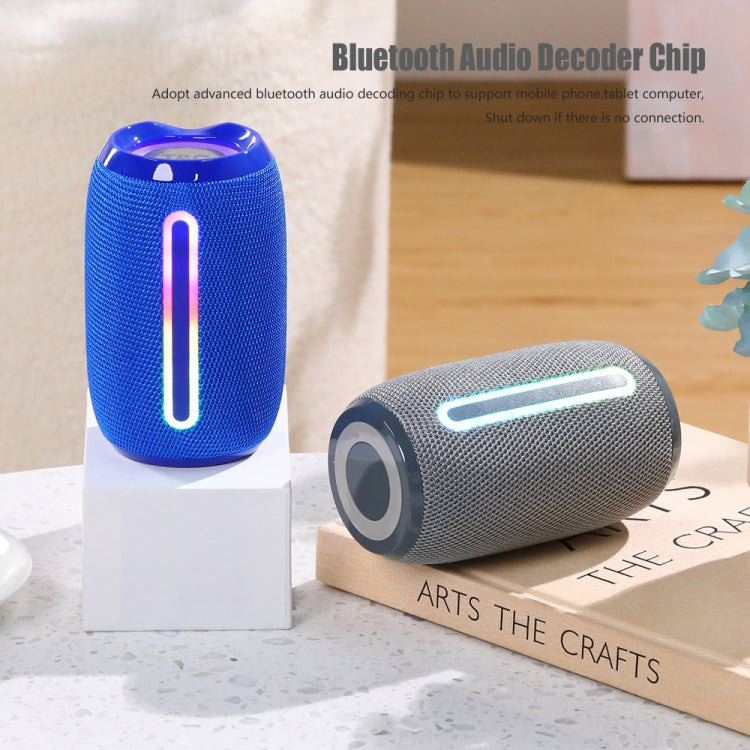 T&G TG653 TWS LED Mini Portable Wireless Stereo Sound Outdoor Speaker(Gery) - Mini Speaker by T&G | Online Shopping South Africa | PMC TechLife | Buy Now Pay Later Mobicred