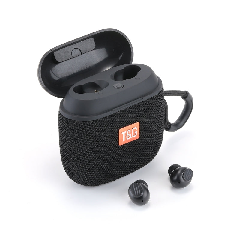 T&G TG809 2 in 1 Portable Outdoor Wireless Speaker & Mini TWS Bluetooth Earbuds(Black) - Mini Speaker by T&G | Online Shopping South Africa | PMC Jewellery | Buy Now Pay Later Mobicred