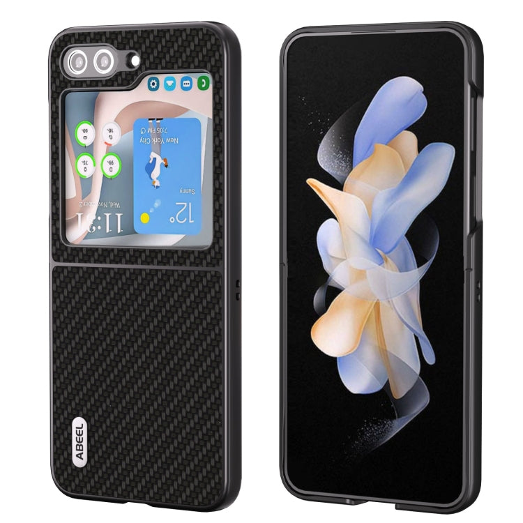 For Samsung Galaxy Z Flip5 ABEEL Carbon Fiber Texture Protective Phone Case(Black) - free shipping - PMC TechLife - Order now!