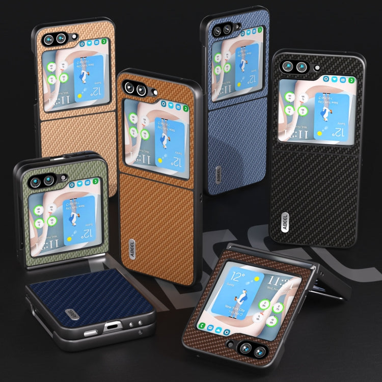 For Samsung Galaxy Z Flip5 ABEEL Carbon Fiber Texture Protective Phone Case(Black) - free shipping - PMC TechLife - Order now!