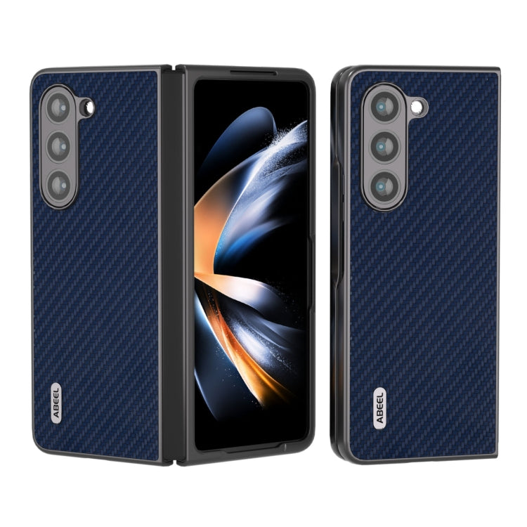 For Samsung Galaxy Z Fold5 ABEEL Carbon Fiber Texture Protective Phone Case(Dark Blue) - free shipping - PMC TechLife - Order now!