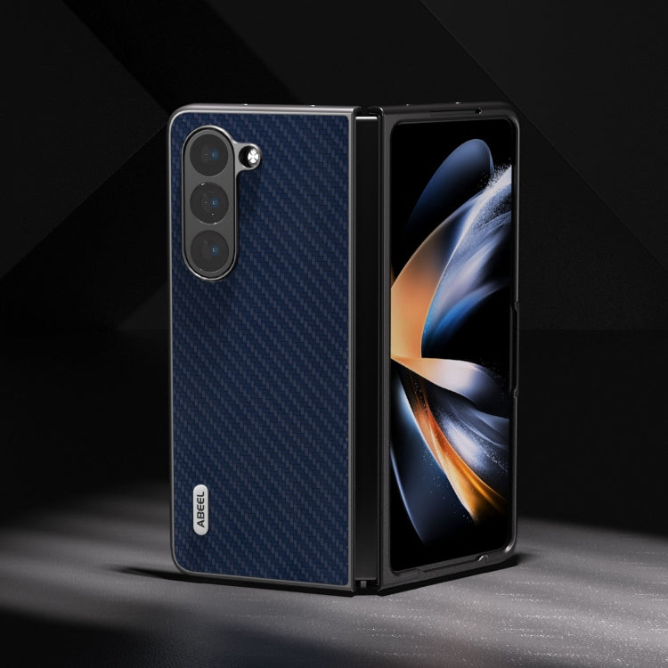 For Samsung Galaxy Z Fold5 ABEEL Carbon Fiber Texture Protective Phone Case(Dark Blue) - free shipping - PMC TechLife - Order now!