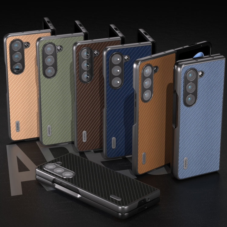 For Samsung Galaxy Z Fold5 ABEEL Carbon Fiber Texture Protective Phone Case(Dark Blue) - free shipping - PMC TechLife - Order now!