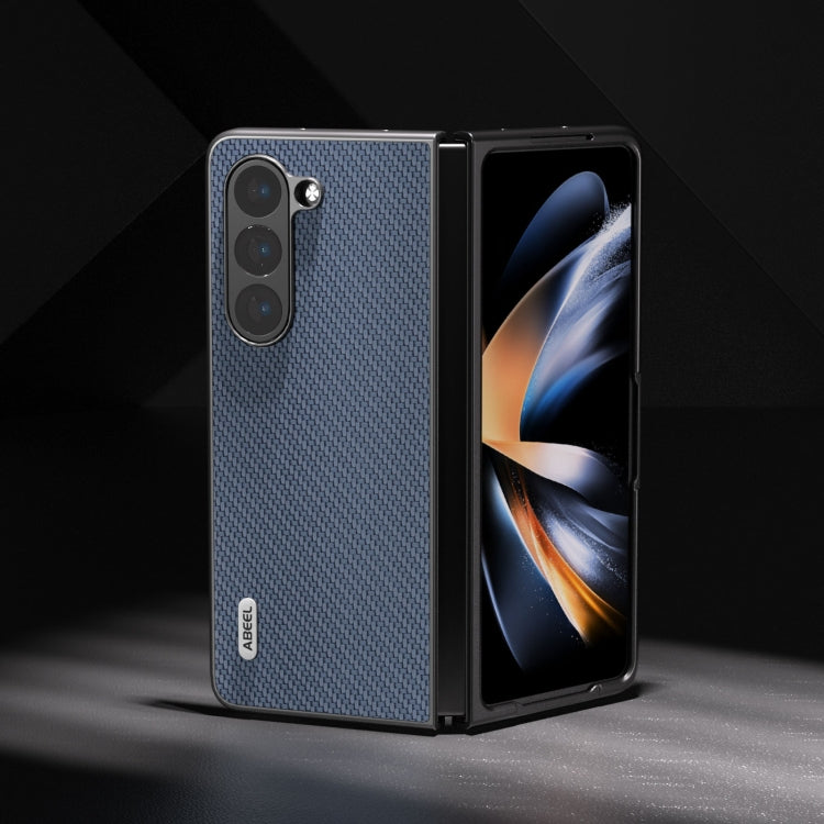 For Samsung Galaxy Z Fold5 ABEEL Carbon Fiber Texture Protective Phone Case(Light Blue) - free shipping - PMC TechLife - Order now!
