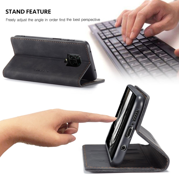 For Xiaomi Redmi Note 9 Pro/Note 9 Pro Max/Note 9s CaseMe 013 Multifunctional Horizontal Flip Leather Case, with Card Slot & Holder & Wallet(Black) - free shipping - PMC TechLife - Order now!