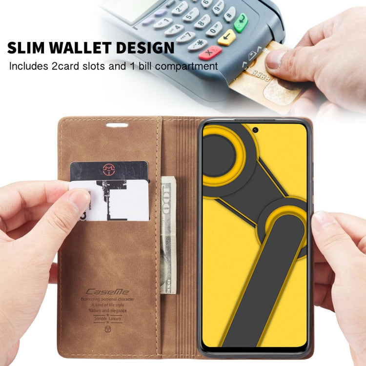 For Xiaomi Redmi Note 9 Pro/Note 9 Pro Max/Note 9s CaseMe 013 Multifunctional Horizontal Flip Leather Case, with Card Slot & Holder & Wallet(Brown) - free shipping - PMC TechLife - Order now!