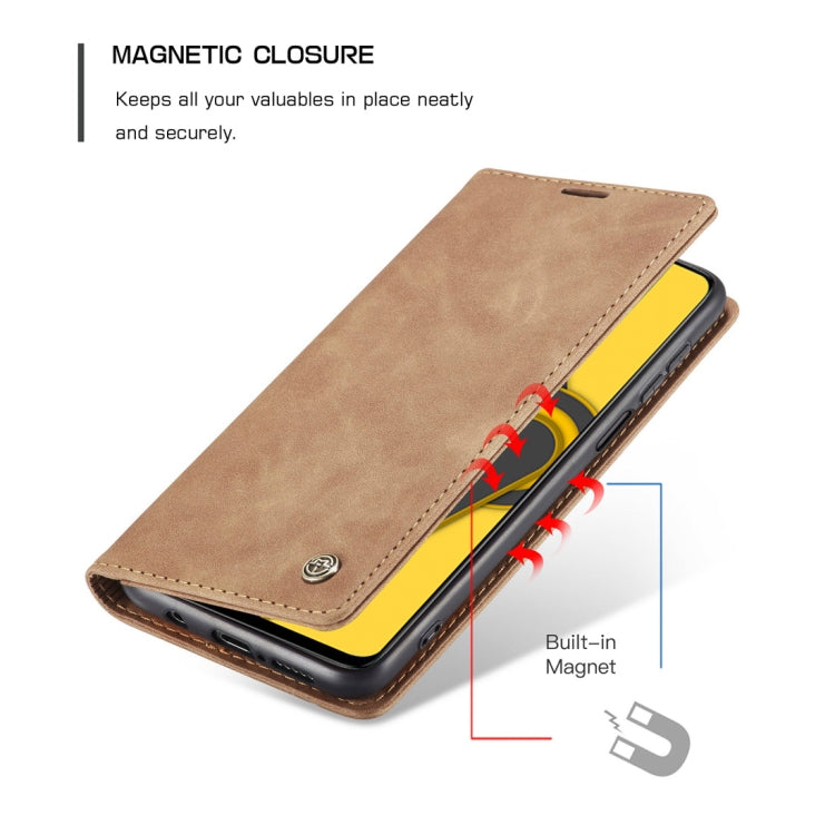 For Xiaomi Redmi Note 9 Pro/Note 9 Pro Max/Note 9s CaseMe 013 Multifunctional Horizontal Flip Leather Case, with Card Slot & Holder & Wallet(Brown) - free shipping - PMC TechLife - Order now!