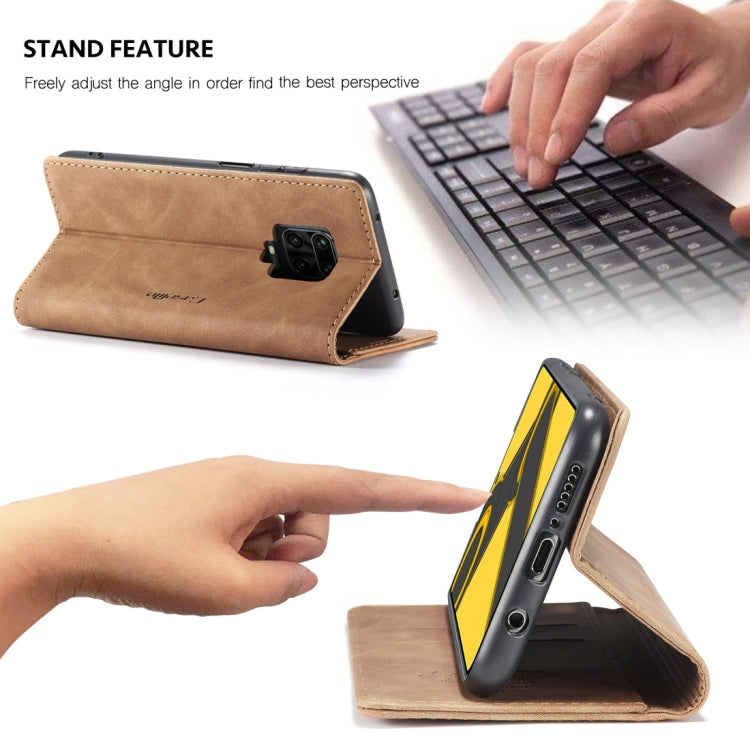 For Xiaomi Redmi Note 9 Pro/Note 9 Pro Max/Note 9s CaseMe 013 Multifunctional Horizontal Flip Leather Case, with Card Slot & Holder & Wallet(Brown) - free shipping - PMC TechLife - Order now!