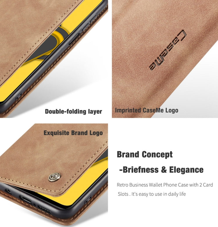 For Xiaomi Redmi Note 9 Pro/Note 9 Pro Max/Note 9s CaseMe 013 Multifunctional Horizontal Flip Leather Case, with Card Slot & Holder & Wallet(Brown) - free shipping - PMC TechLife - Order now!