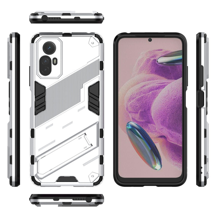 For Xiaomi Redmi Note 12S 4G Punk Armor 2 in 1 PC + TPU Phone Case(White) - free shipping - PMC TechLife - Order now!