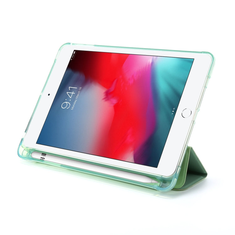 For iPad Mini (2019) Airbag Deformation Horizontal Flip Leather Case with Holder & Pen Holder(Mint Green) - free shipping - PMC TechLife - Order now!