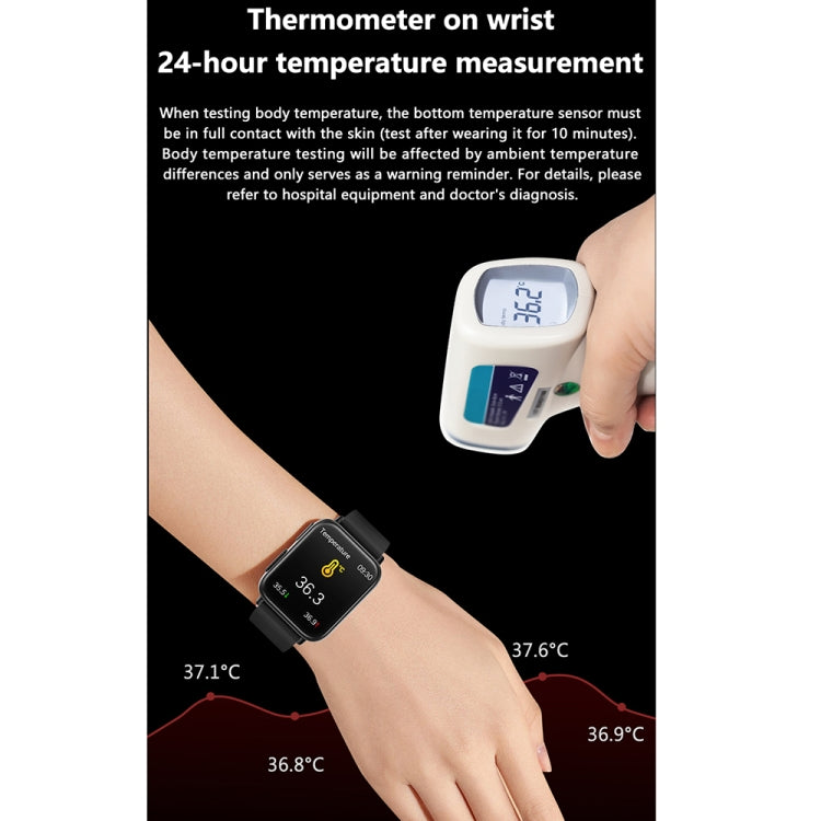 TK10 1.91 inch IP68 Waterproof Leather Band Smart Watch Supports AI Medical Diagnosis/ Blood Oxygen / Body Temperature Monitoring(Black) -  by PMC Jewellery | Online Shopping South Africa | PMC Jewellery