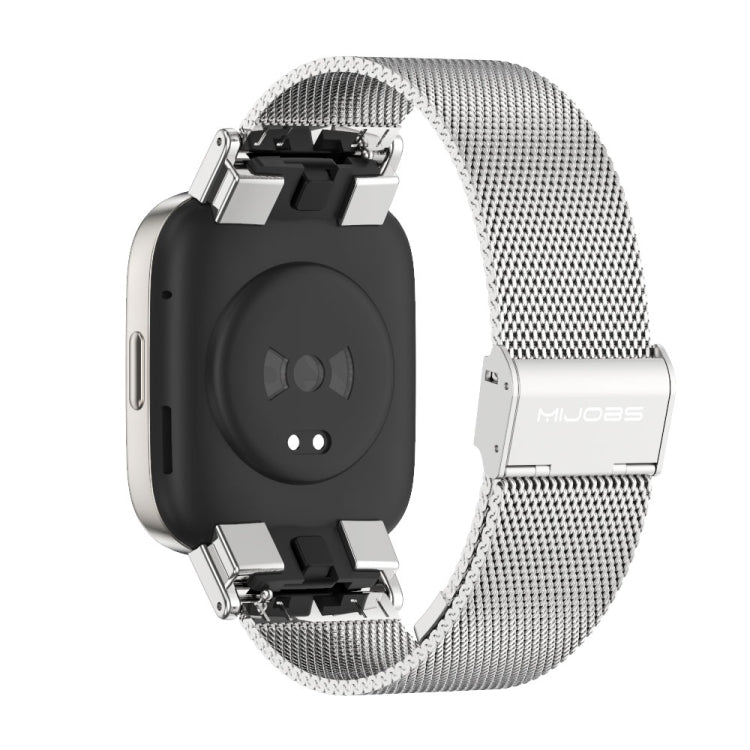 For Redmi Watch 3 Mijobs Milan Buckle Metal Watch Band(Silver) - Watch Bands by MIJOBS | Online Shopping South Africa | PMC TechLife | Buy Now Pay Later Mobicred