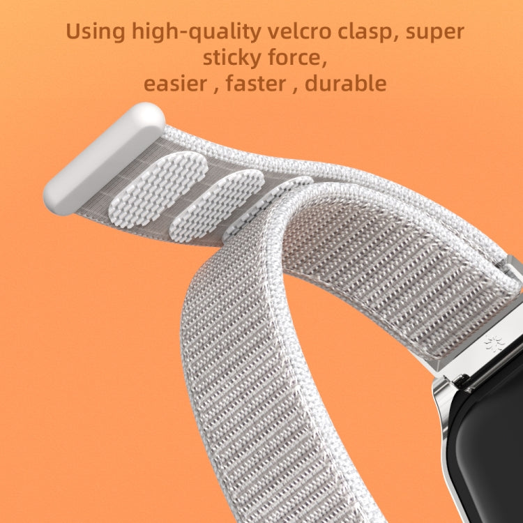 For Xiaomi Smart Band 8 Active / Redmi Band 2 Mijobs Metal Shell Nylon Breathable Watch Band(Black Silver) - free shipping - PMC TechLife - Order now!