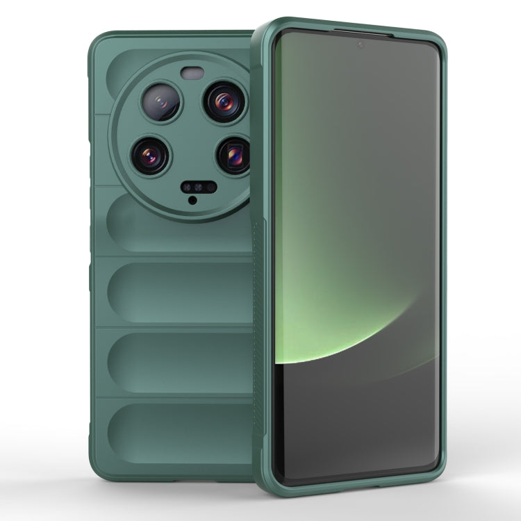 For Xiaomi 13 Ultra Magic Shield TPU + Flannel Phone Case(Dark Green) - free shipping - PMC TechLife - Order now!
