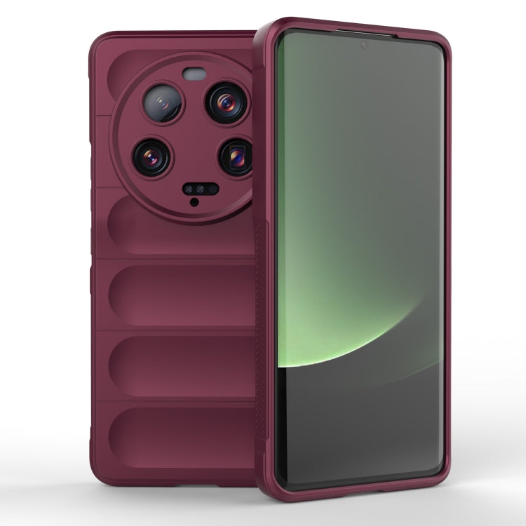 For Xiaomi 13 Ultra Magic Shield TPU + Flannel Phone Case(Wine Red) - free shipping - PMC TechLife - Order now!