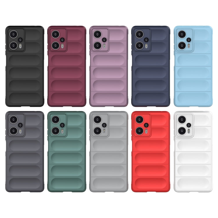 For Xiaomi Redmi Note 12 Turbo Magic Shield TPU + Flannel Phone Case(Wine Red) - free shipping - PMC TechLife - Order now!