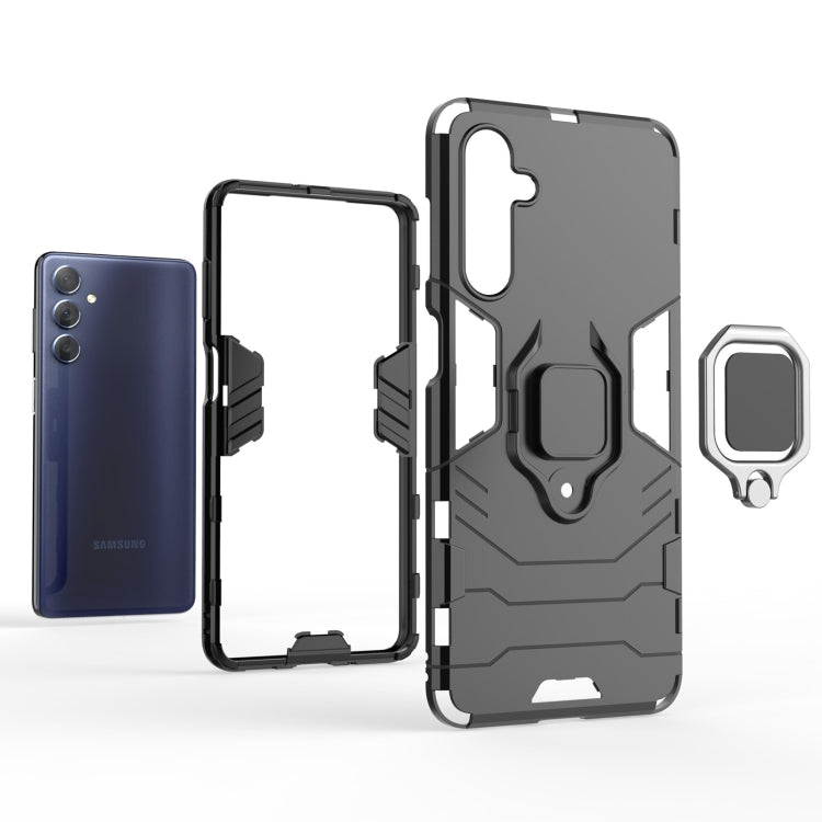 For Samsung Galaxy M54 5G Magnetic Ring Holder PC + TPU Phone Case(Navy Blue) - free shipping - PMC TechLife - Order now!