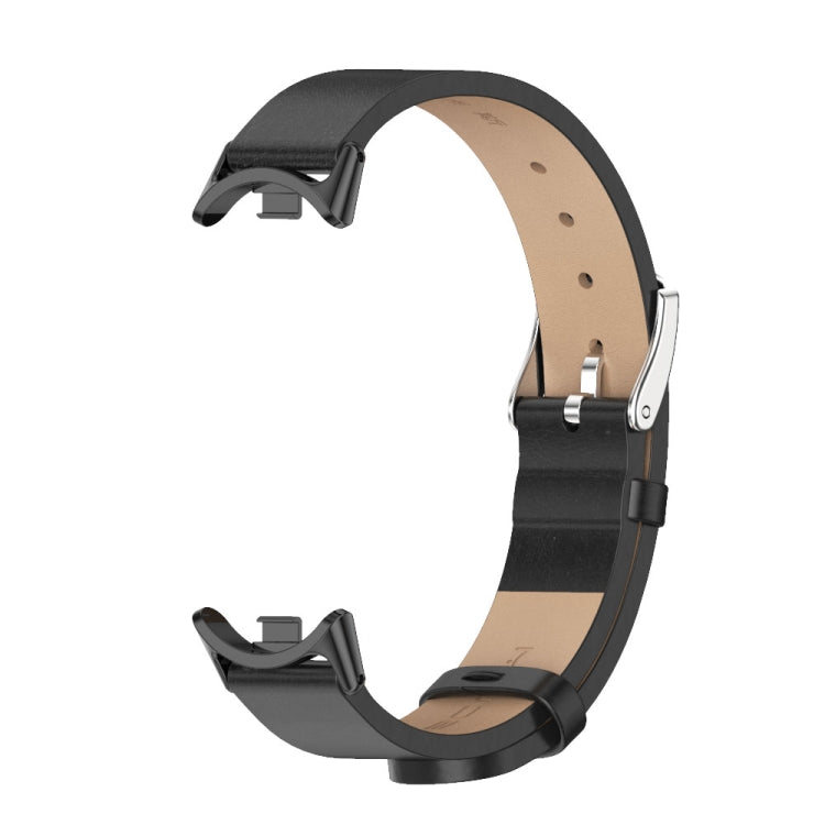 For Xiaomi Mi Band 8 Mijobs Microfiber PU Leather Watch Band(Black) -  by MIJOBS | Online Shopping South Africa | PMC Jewellery